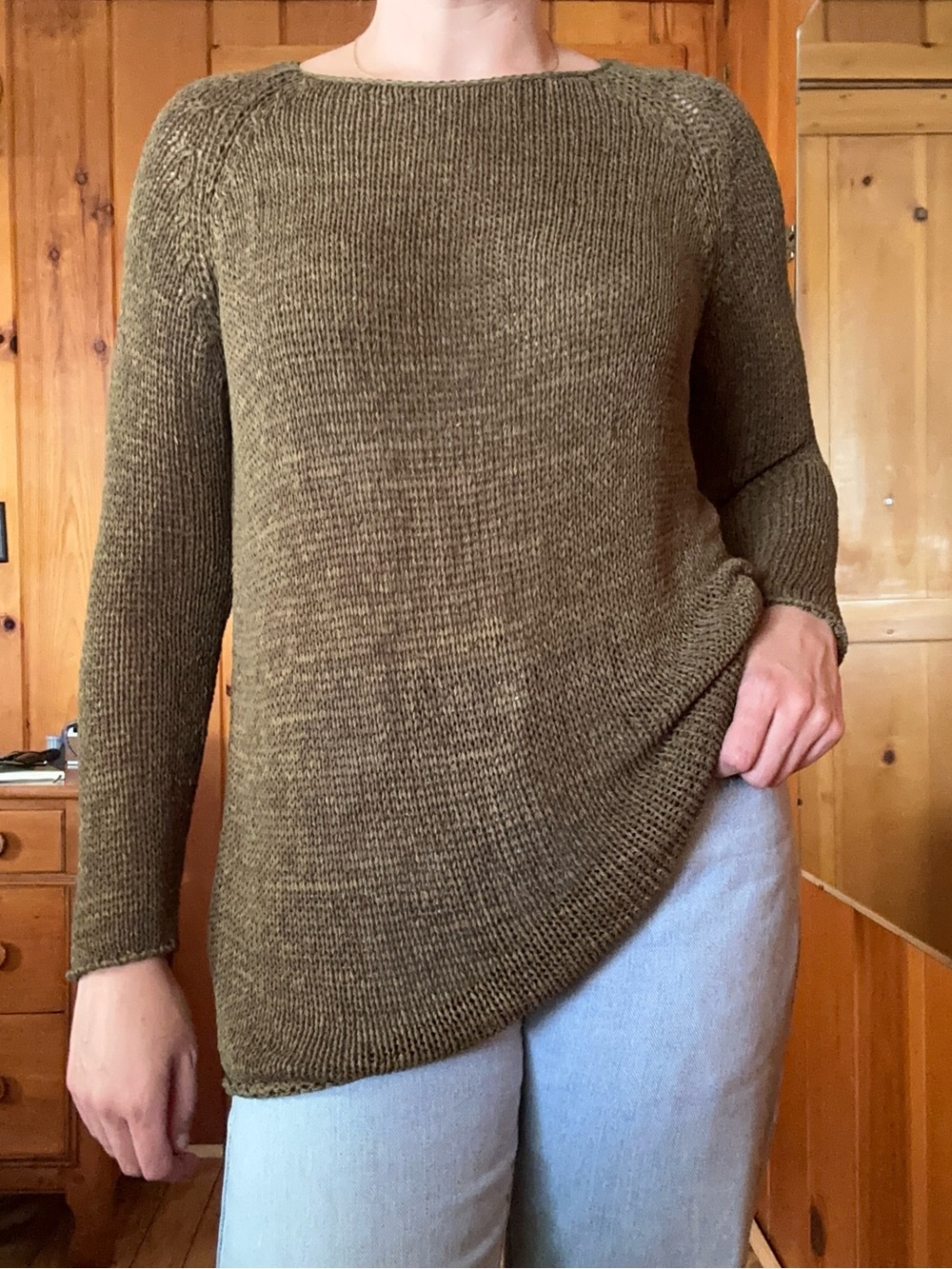American Apparel Olive Knit Sweater
